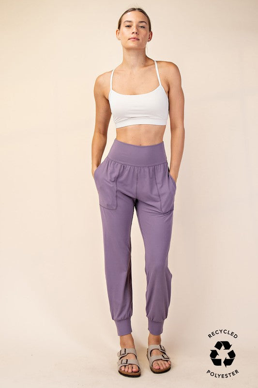 The Luxe Lounge Joggers - Smokey Purple / S