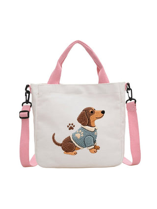 Dachshund Canvas Tote