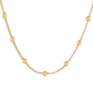 Luxe 18K Gold Dipped Crystal Station Choker Necklace