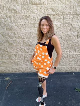 Tennessee Game Day Polka Dot Bib Overall