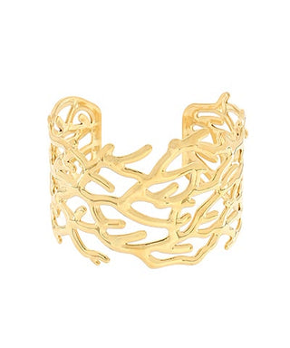 Nature-Inspired Branch Cuff | Adjustable Stainless Steel Statement Bracelet