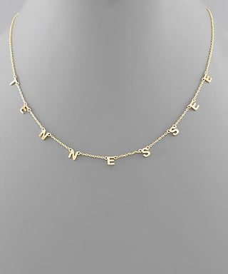 Tennessee Dainty Gold Letter Necklace | State Pride Jewelry