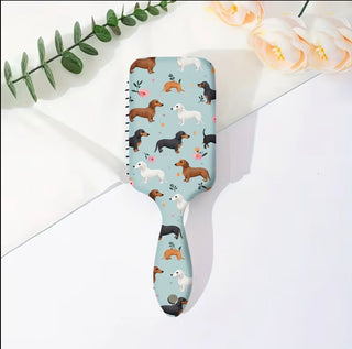 Vibrant Dachshund Detangling Paddle Hairbrush