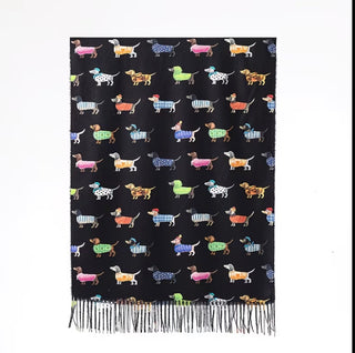 Dachshund Print Scarf