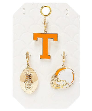 Tennessee Volunteers Gameday Football Pendant Set - 3-Piece Charm Trio