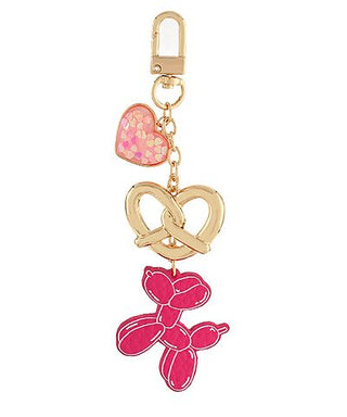 Pink Balloon Dog Bag Charm & Keychain