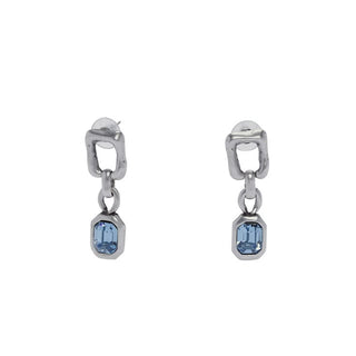 Blue Crystal Drop Earrings