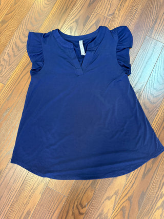 Lizzy Flutter Sleeve V-Neck Blouse