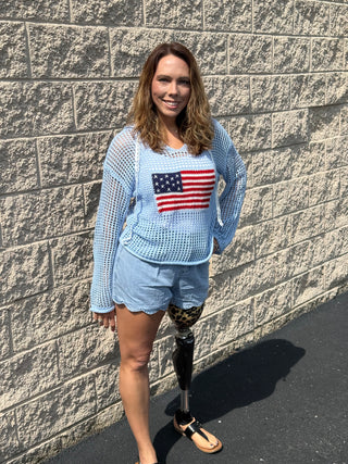 The Heritage Crochet Flag Hoodie