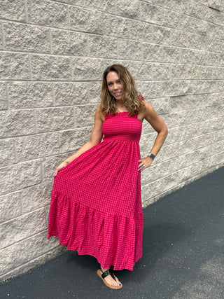 Aurelia Gingham Maxi