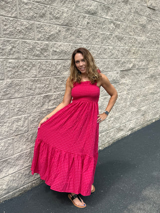 Aurelia Gingham Maxi
