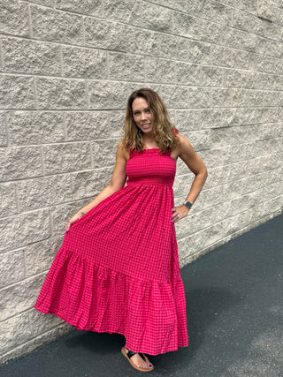 Aurelia Gingham Maxi