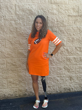 The Vols Sequin Knit Gameday Dress – Tennessee Orange