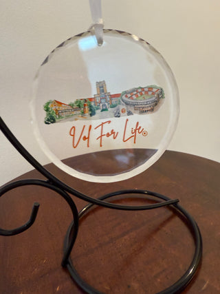 University of Tennessee Landmark Glass Ornament