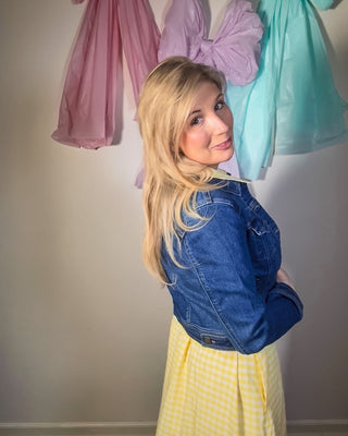 Audrey Tiered Gingham Midi Dress