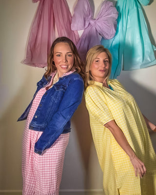 Audrey Tiered Gingham Midi Dress