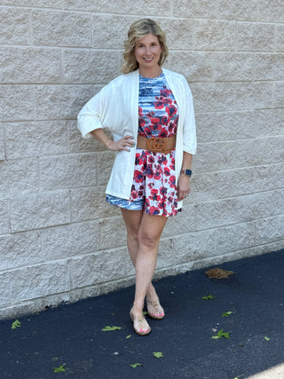 Inoah Poppy Chic A-Line Dress