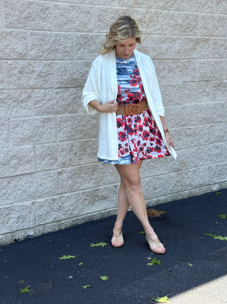 Inoah Poppy Chic A-Line Dress