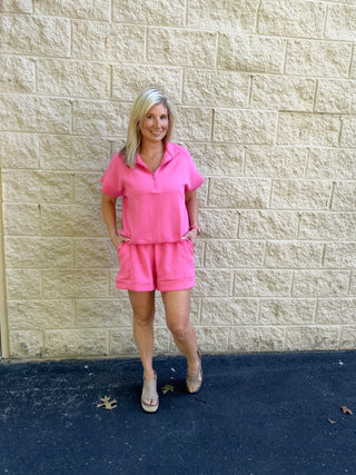 Scuba Casual Short in Pink