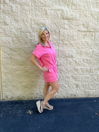 Scuba Casual Short in Pink