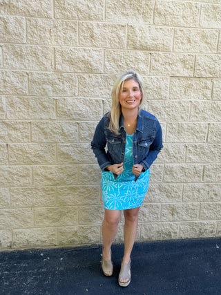 Classic Fitted Stretch Denim Jacket