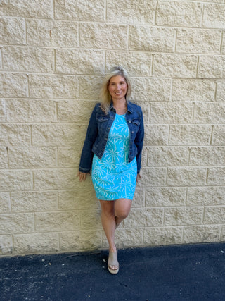 Classic Fitted Stretch Denim Jacket