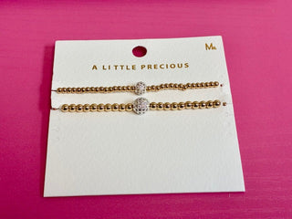 Gold Beaded Bracelet Set