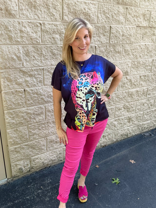 Vibrant Hot Pink Italian Magic Joggers | One Size (4-12)