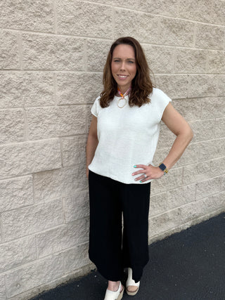 The Avery Oversized Side-Slit Sweater Vest