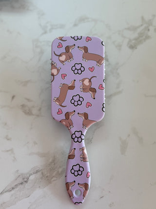 Vibrant Dachshund Detangling Paddle Hairbrush