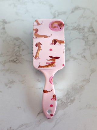 Vibrant Dachshund Detangling Paddle Hairbrush