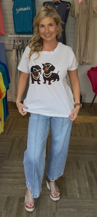 The Pearl Doxies: Italian-Made Luxury Graphic Tee