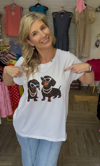 The Pearl Doxies: Italian-Made Luxury Graphic Tee