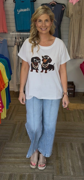 The Pearl Doxies: Italian-Made Luxury Graphic Tee