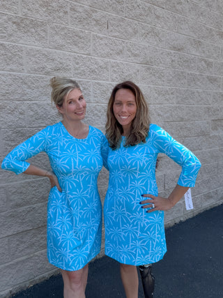 Lulu-B UPF 50+ Palm Tree Travel Dress
