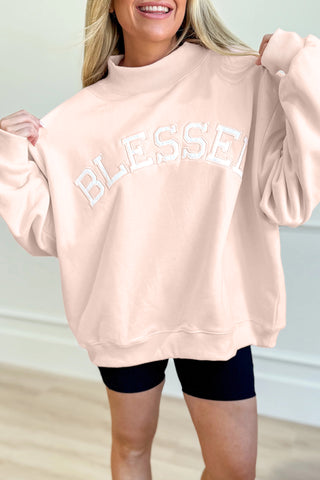 Oversized “Blessed” Sweatshirt