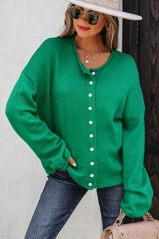 Knit Button Sweater Cardigan