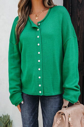 Knit Button Sweater Cardigan