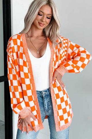 Tennessee Orange Checkered Cardigan