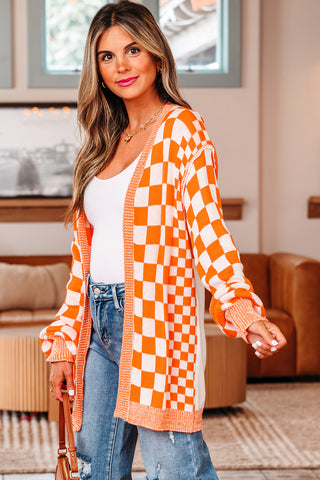 Tennessee Orange Checkered Cardigan