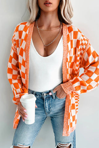 Tennessee Orange Checkered Cardigan