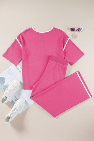 Pink Knit Sweater Set
