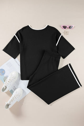 Black Knit Sweater Set