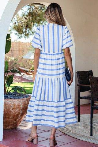 Serene Coastal Ricrac Midi