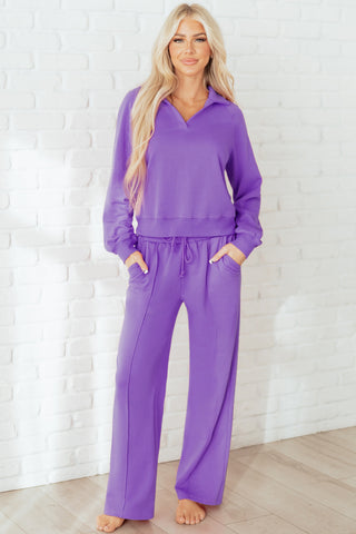 Collared Pullover & Pants Set