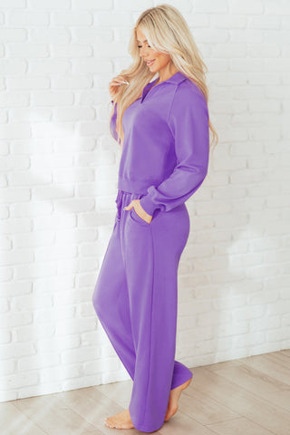 Collared Pullover & Pants Set