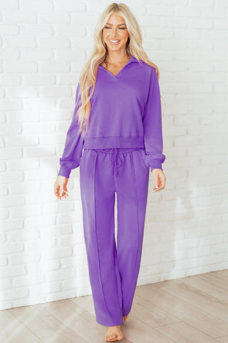 Collared Pullover & Pants Set