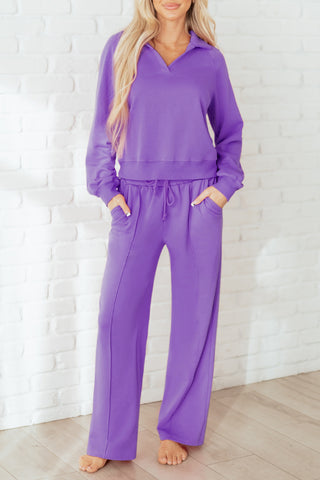 Collared Pullover & Pants Set