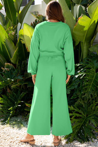 Puff Sleeve Knit Set