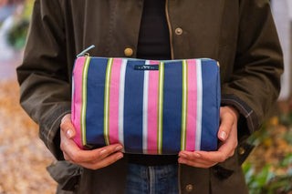 SCOUT Packin' Heat Large Toiletry Bag – Preppy Hour Striped Travel Case